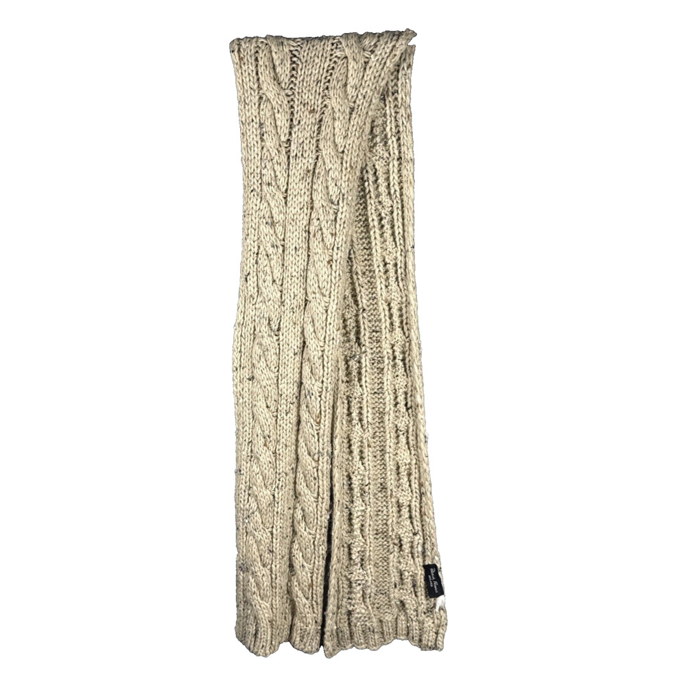 Patrick Francis Women's Oatmeal Speckled‎ Neck Scarf Ireland Wool Blend 66”LONG